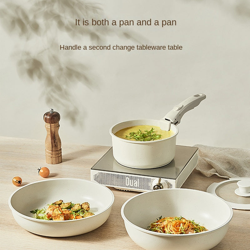 Space-Saving Elegance Detachable Cookware Set