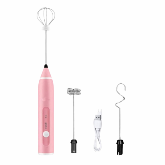 Froth, Blend, Whisk All-in-One Electric Milk Frother Set